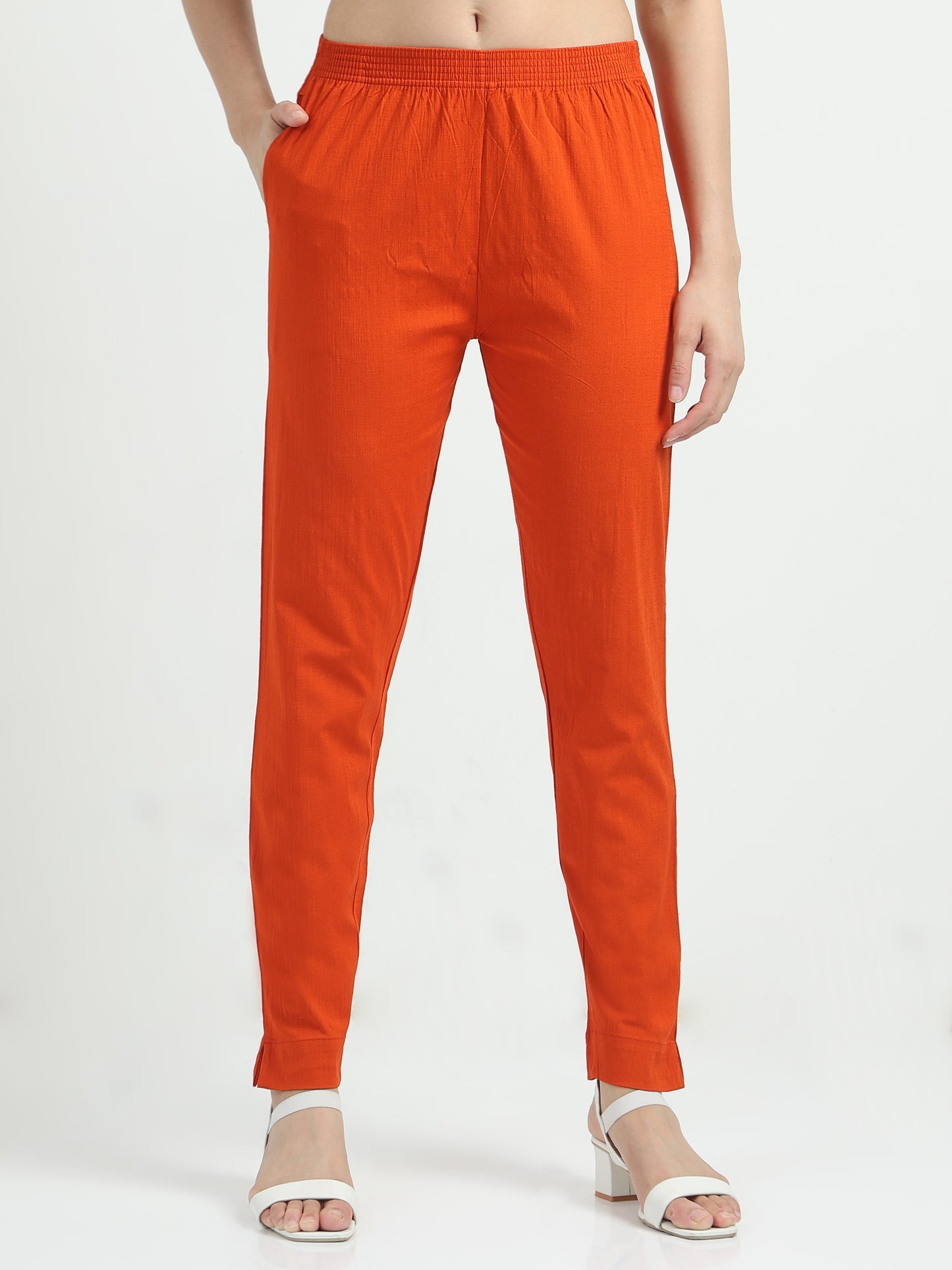 Everyday Stretch Pocket Pants - Tomato Red