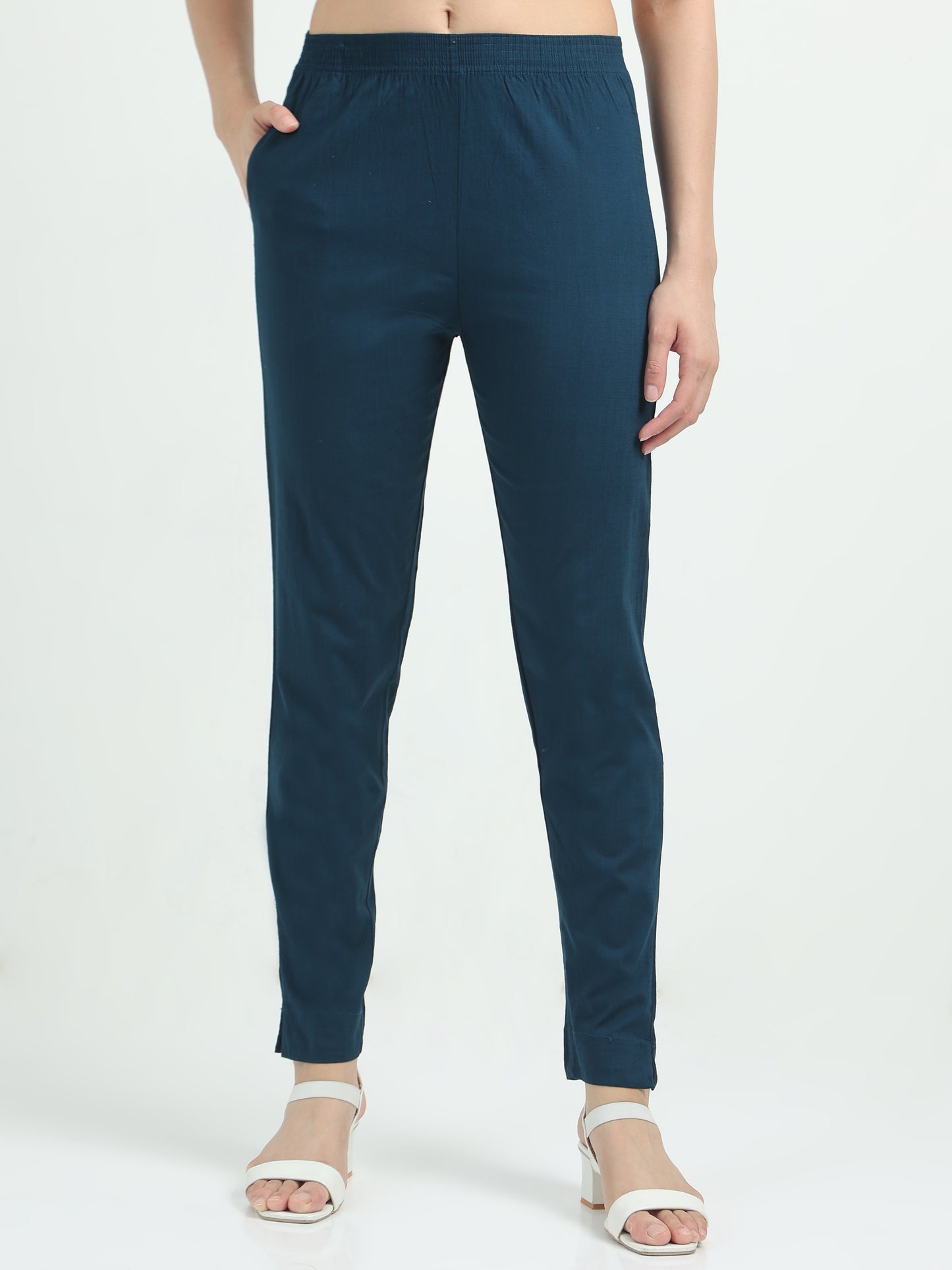 Everyday Stretch Pocket Pants - Gentian Blue
