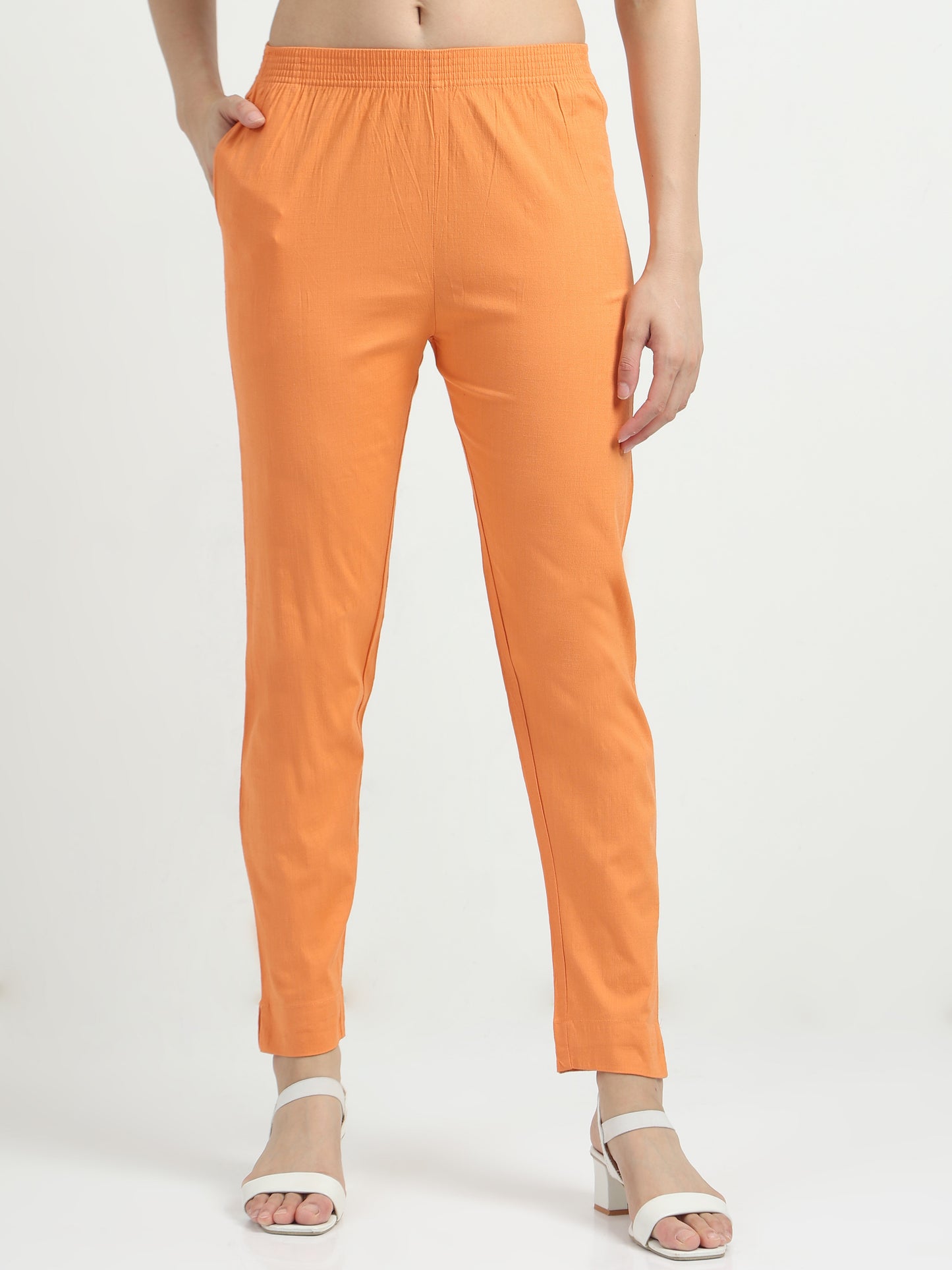 Everyday Stretch Pocket Pants - Pearl orange