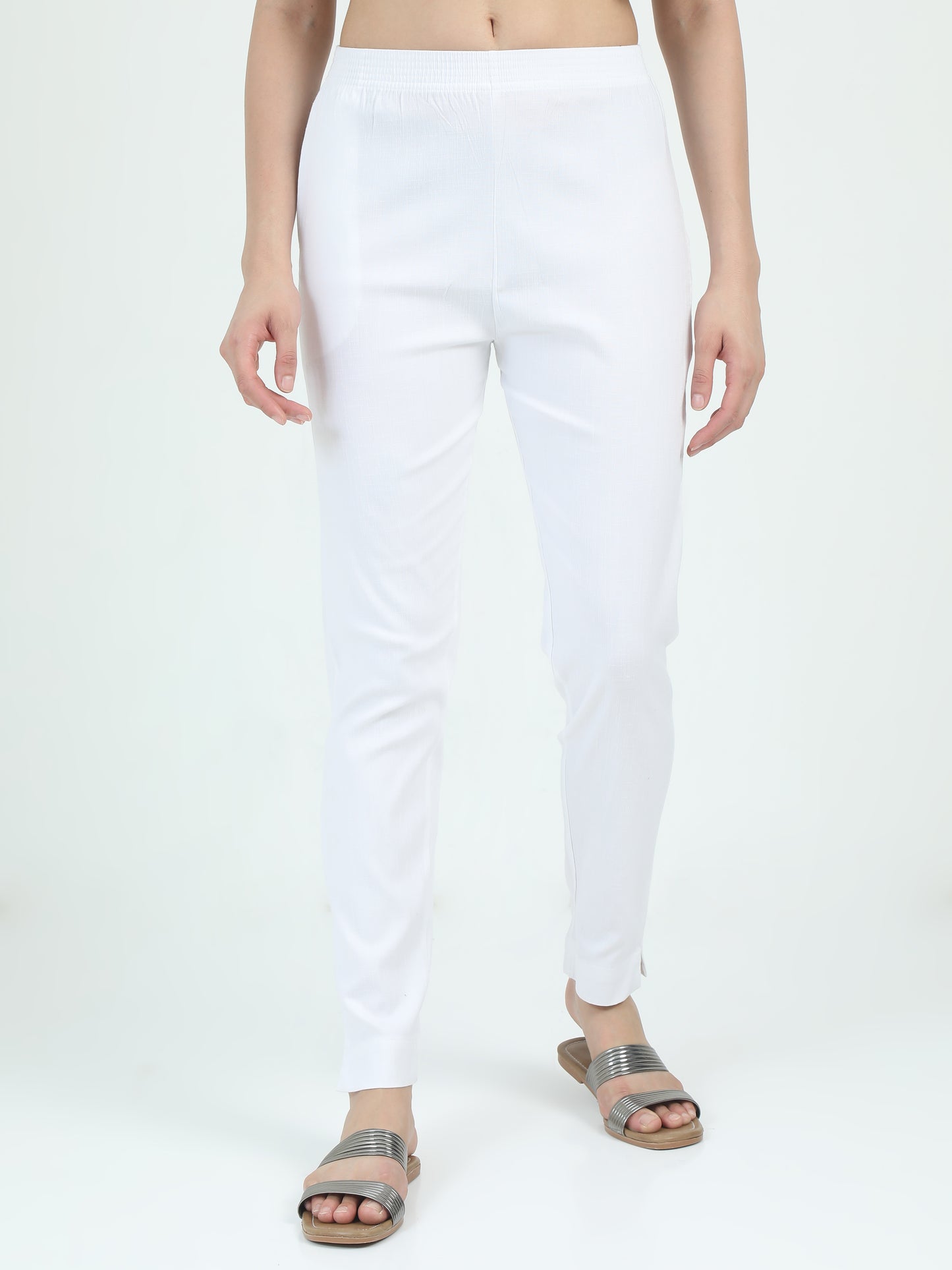 Everyday Stretch Pocket Pants - White