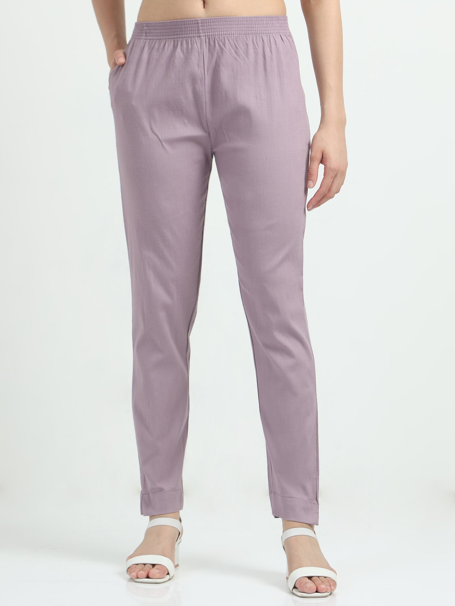 Everyday Stretch Pocket Pants - Pearl Violet