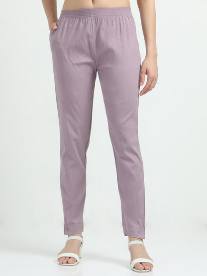 Everyday Stretch Pocket Pants - Pearl Violet