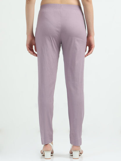 Everyday Stretch Pocket Pants - Pearl Violet