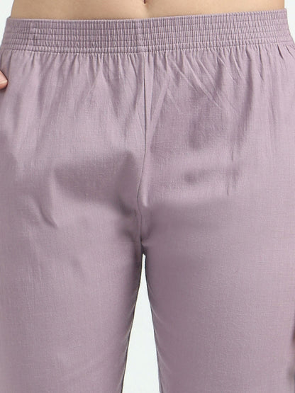 Everyday Stretch Pocket Pants - Pearl Violet