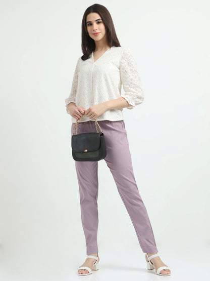 Everyday Stretch Pocket Pants - Pearl Violet