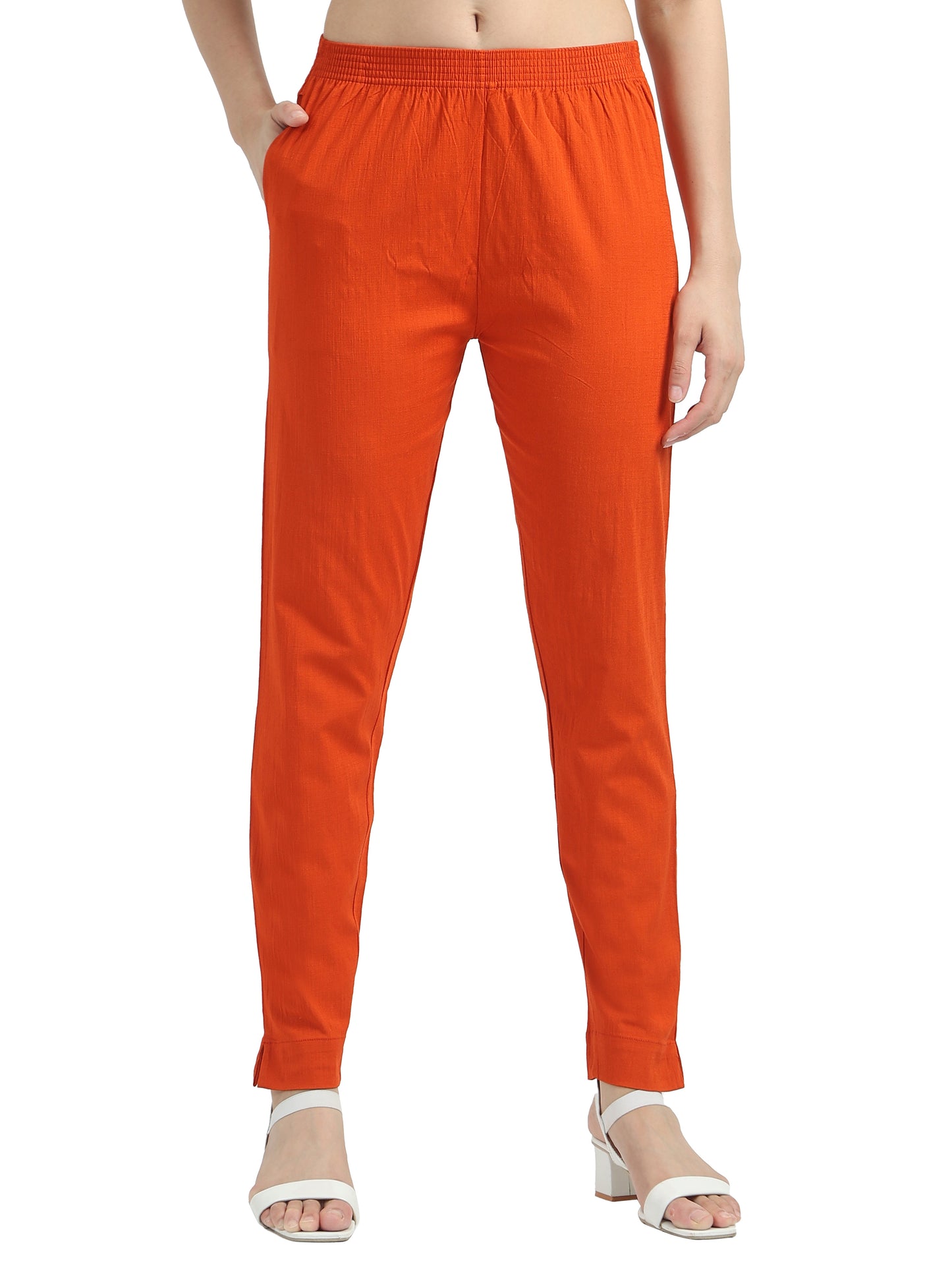 Everyday Stretch Pocket Pants - Tomato Red