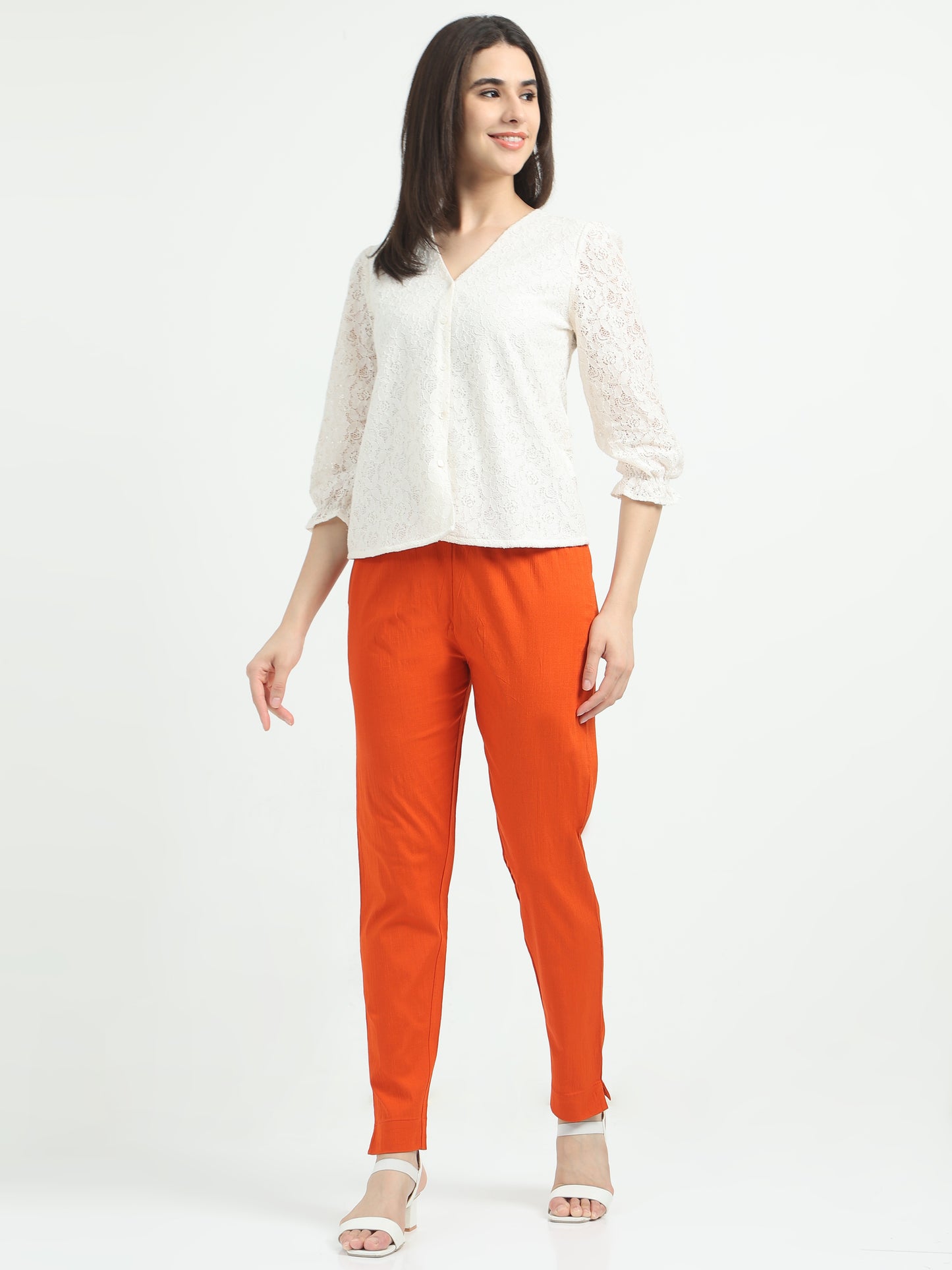 Everyday Stretch Pocket Pants - Tomato Red
