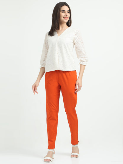 Everyday Stretch Pocket Pants - Tomato Red