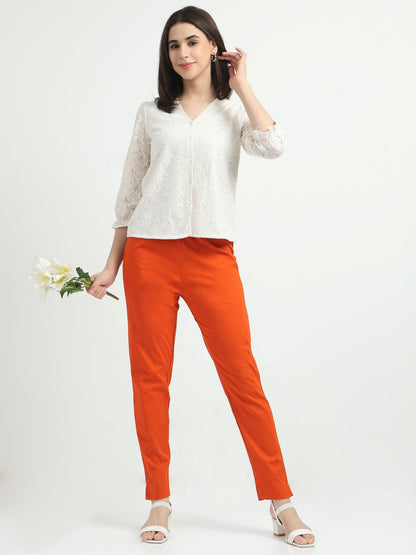 Everyday Stretch Pocket Pants - Tomato Red