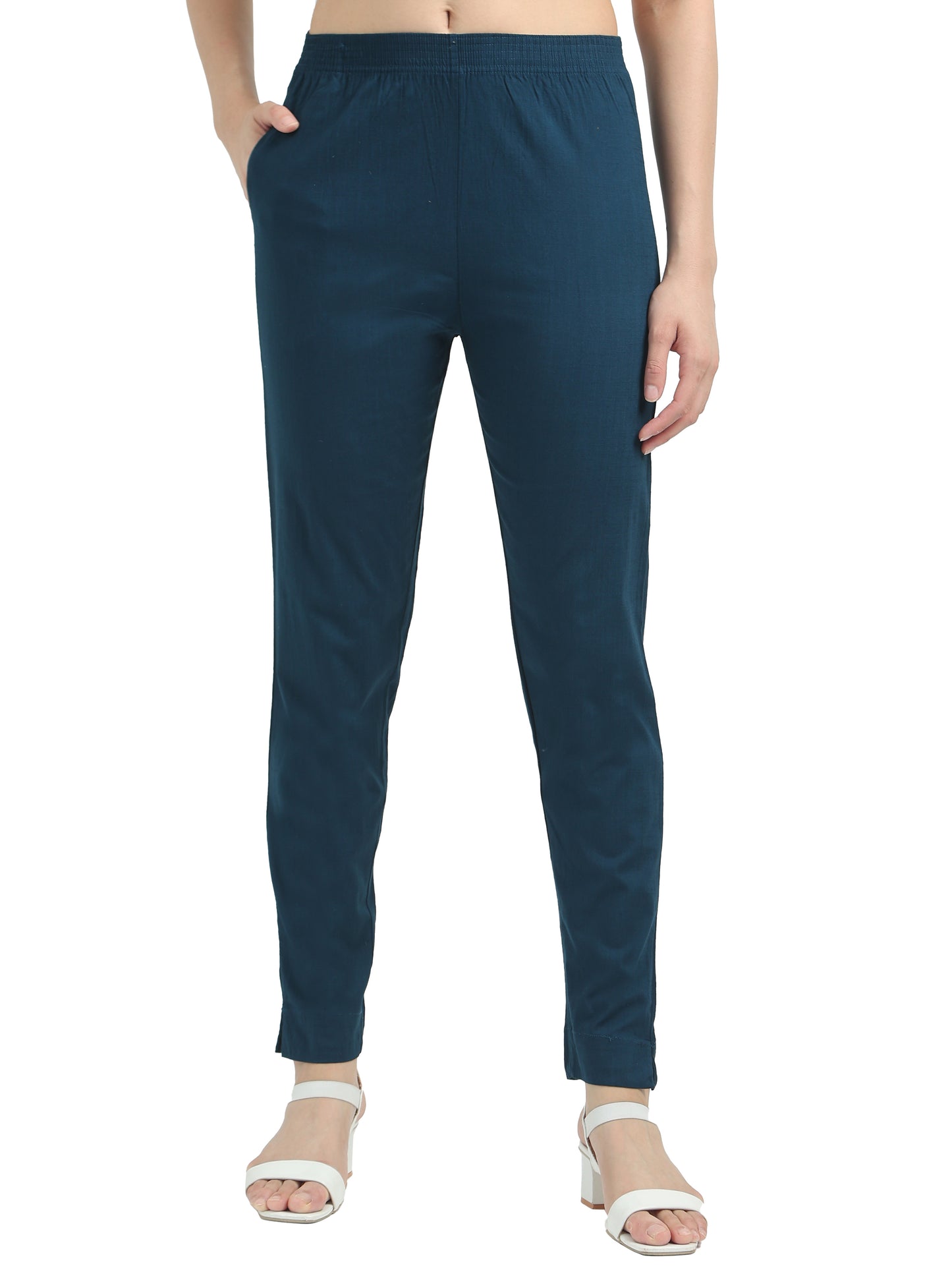 Everyday Stretch Pocket Pants - Gentian Blue
