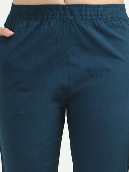 Everyday Stretch Pocket Pants - Gentian Blue