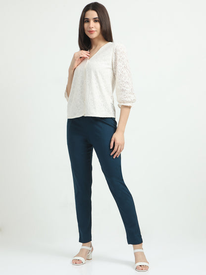Everyday Stretch Pocket Pants - Gentian Blue