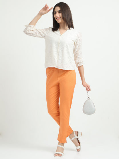 Everyday Stretch Pocket Pants - Pearl orange