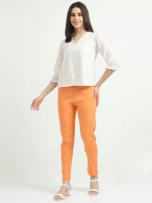 Everyday Stretch Pocket Pants - Pearl orange