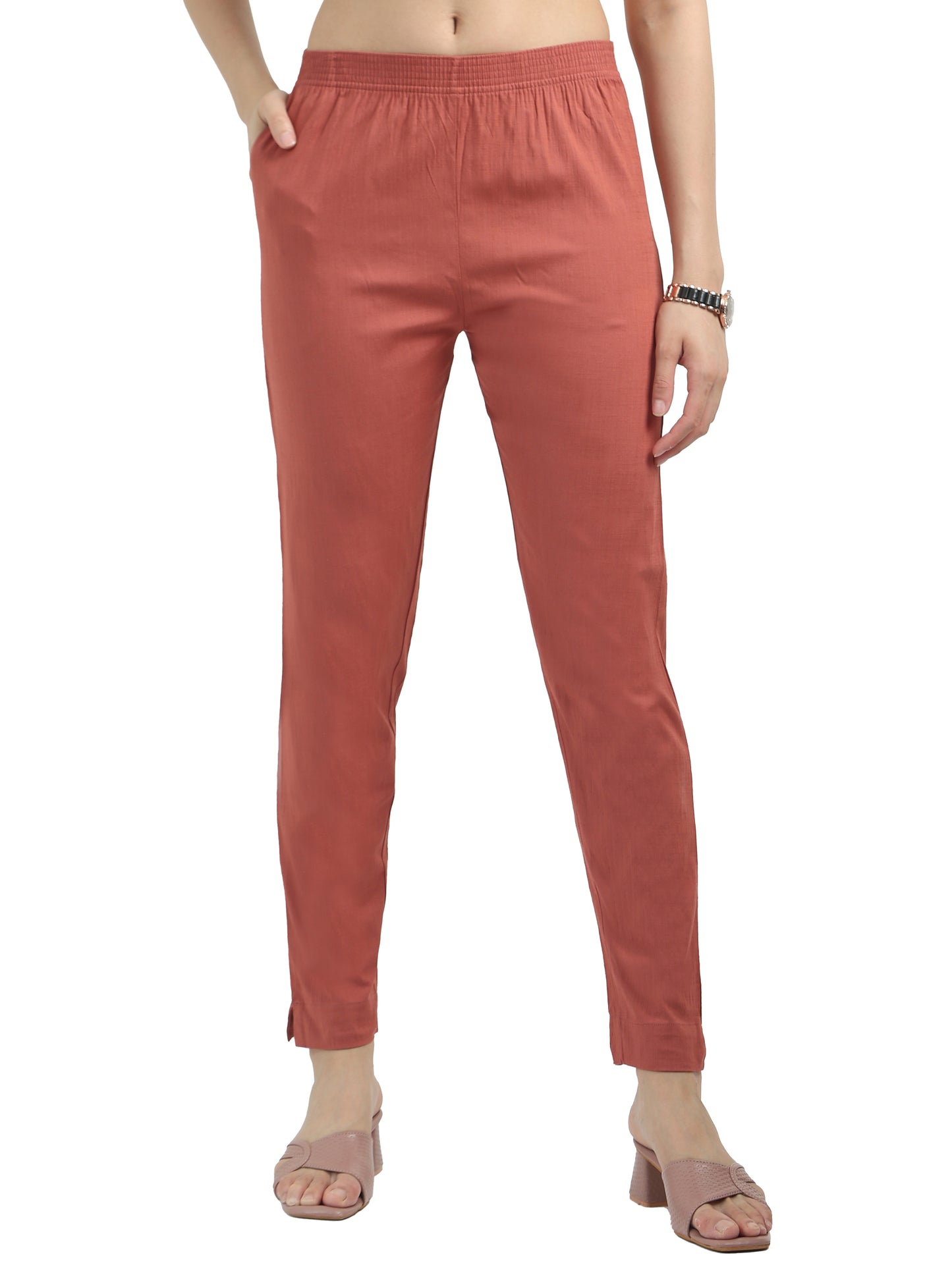 Everyday Stretch Pocket Pants - Pearl copper