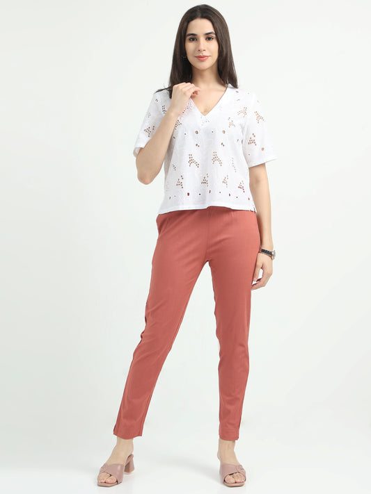 Everyday Stretch Pocket Pants - Pearl copper