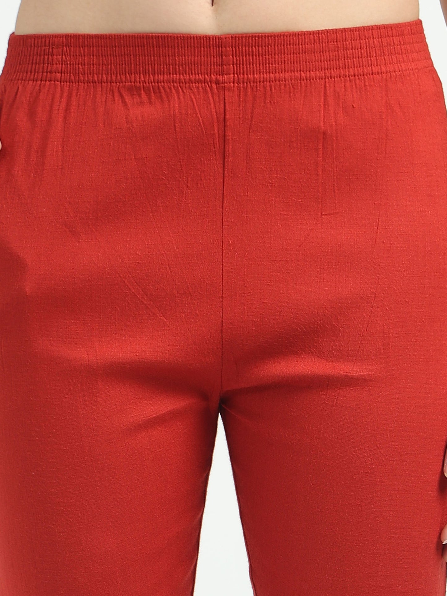 Everyday Stretch Pocket Pants - Reddish Maroon
