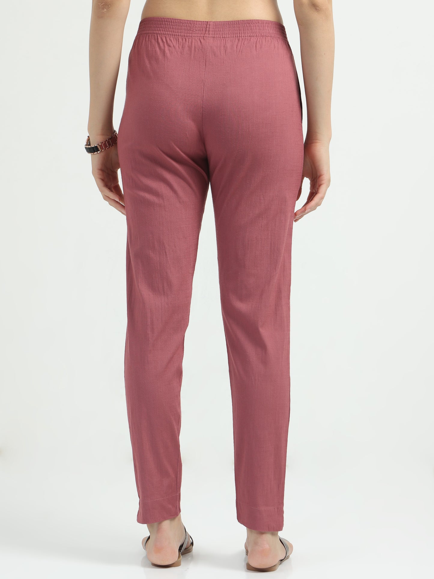 Everyday Stretch Pocket Pants - Beige Red