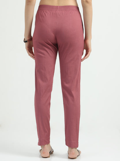 Everyday Stretch Pocket Pants - Beige Red