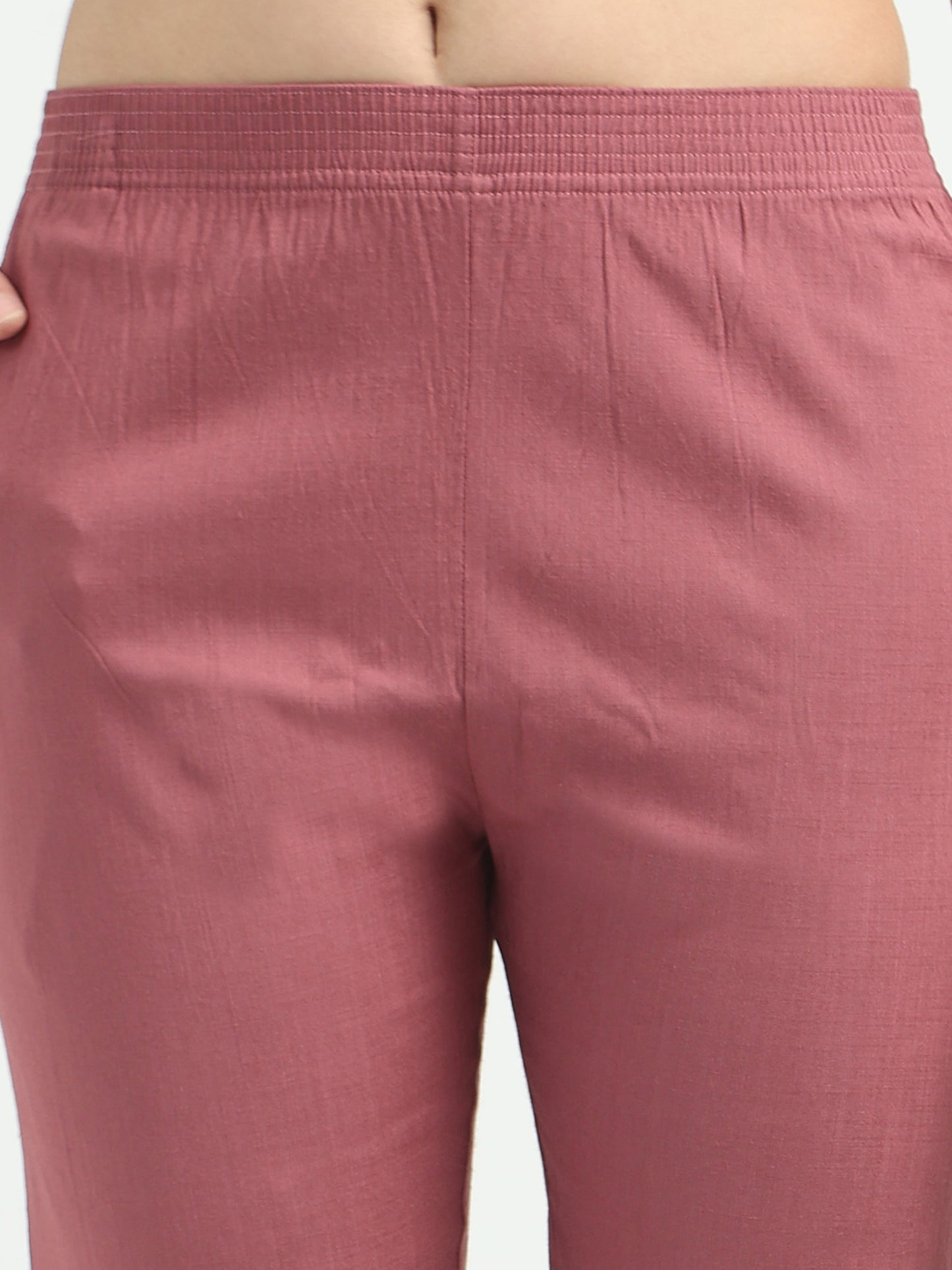 Everyday Stretch Pocket Pants - Beige Red