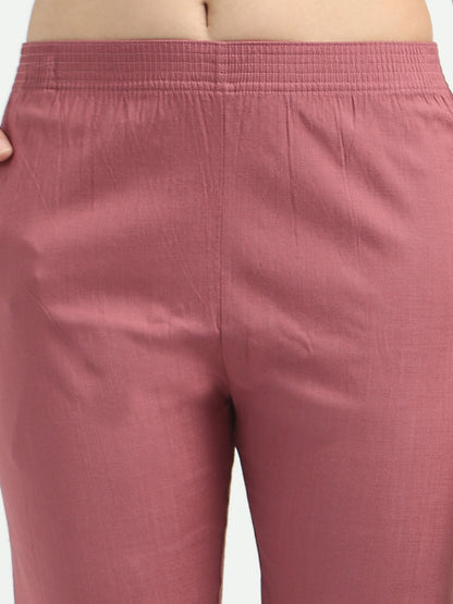 Everyday Stretch Pocket Pants - Beige Red