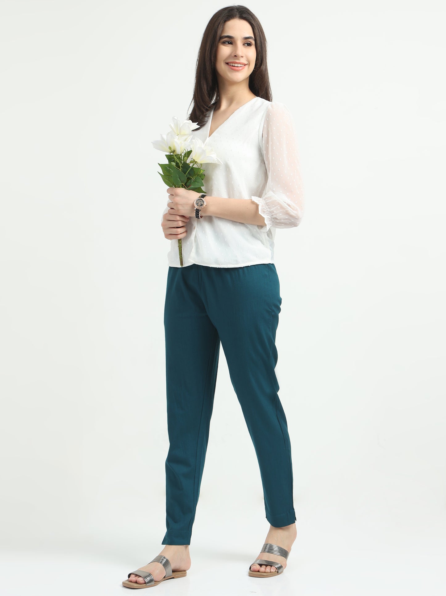 Everyday Stretch Pocket Pants - Capri Blue