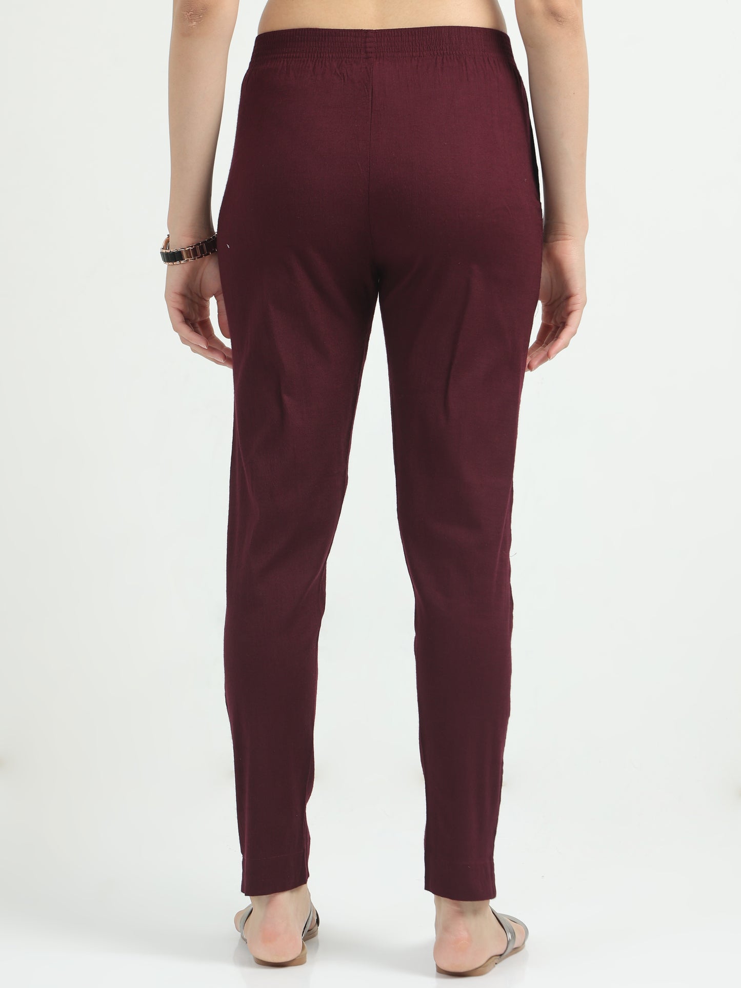 Everyday Stretch Pocket Pants - Wine Red