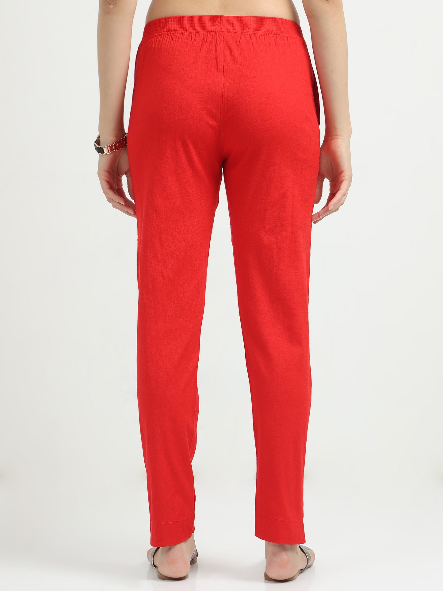 Everyday Stretch Pocket Pants - Red