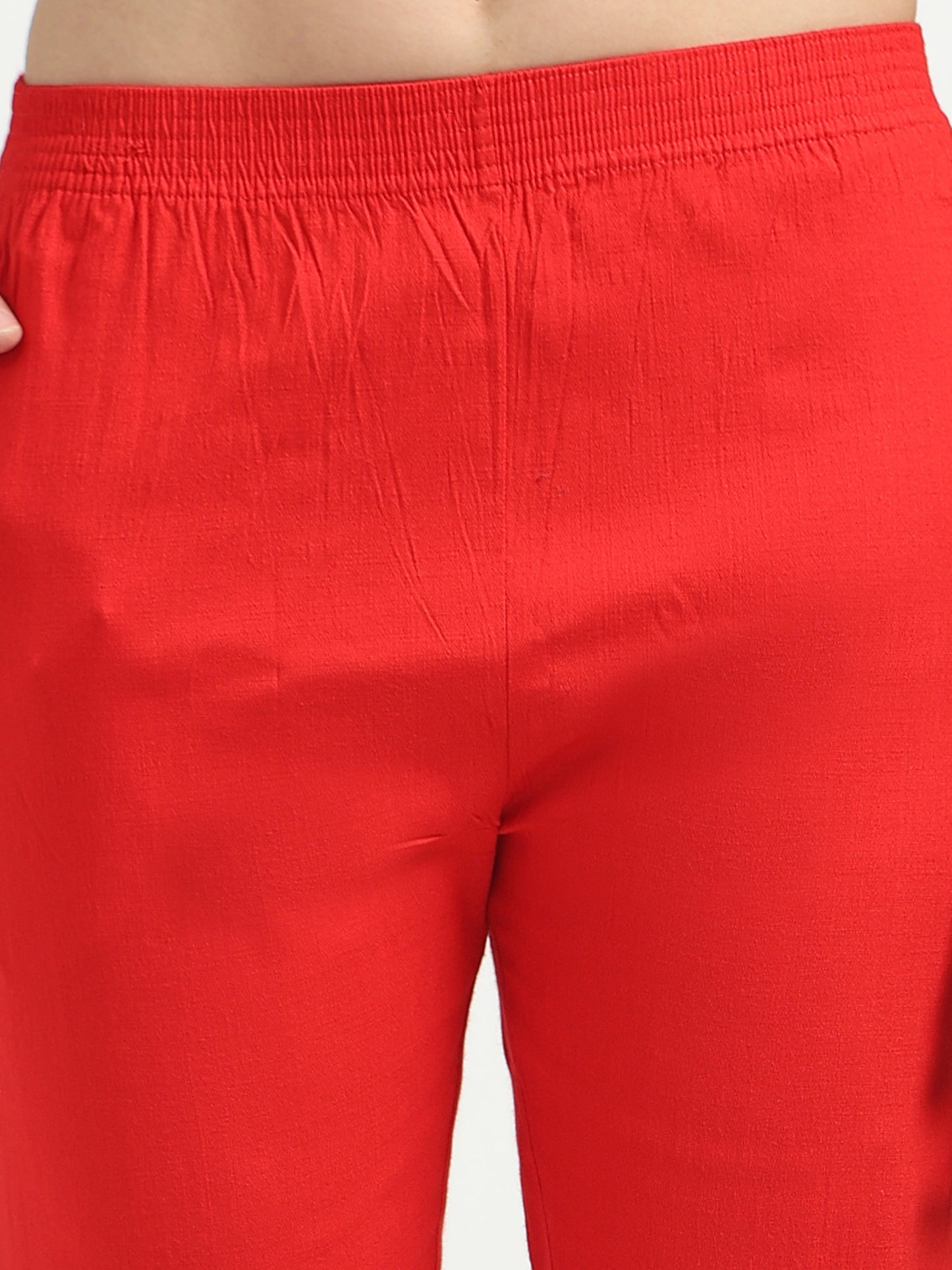 Everyday Stretch Pocket Pants - Red