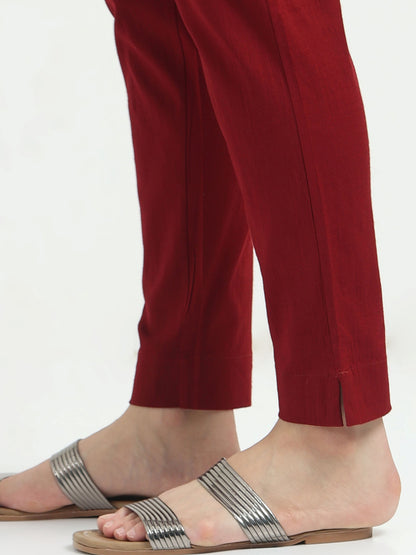 Everyday Stretch Pocket Pants - Dark Maroon