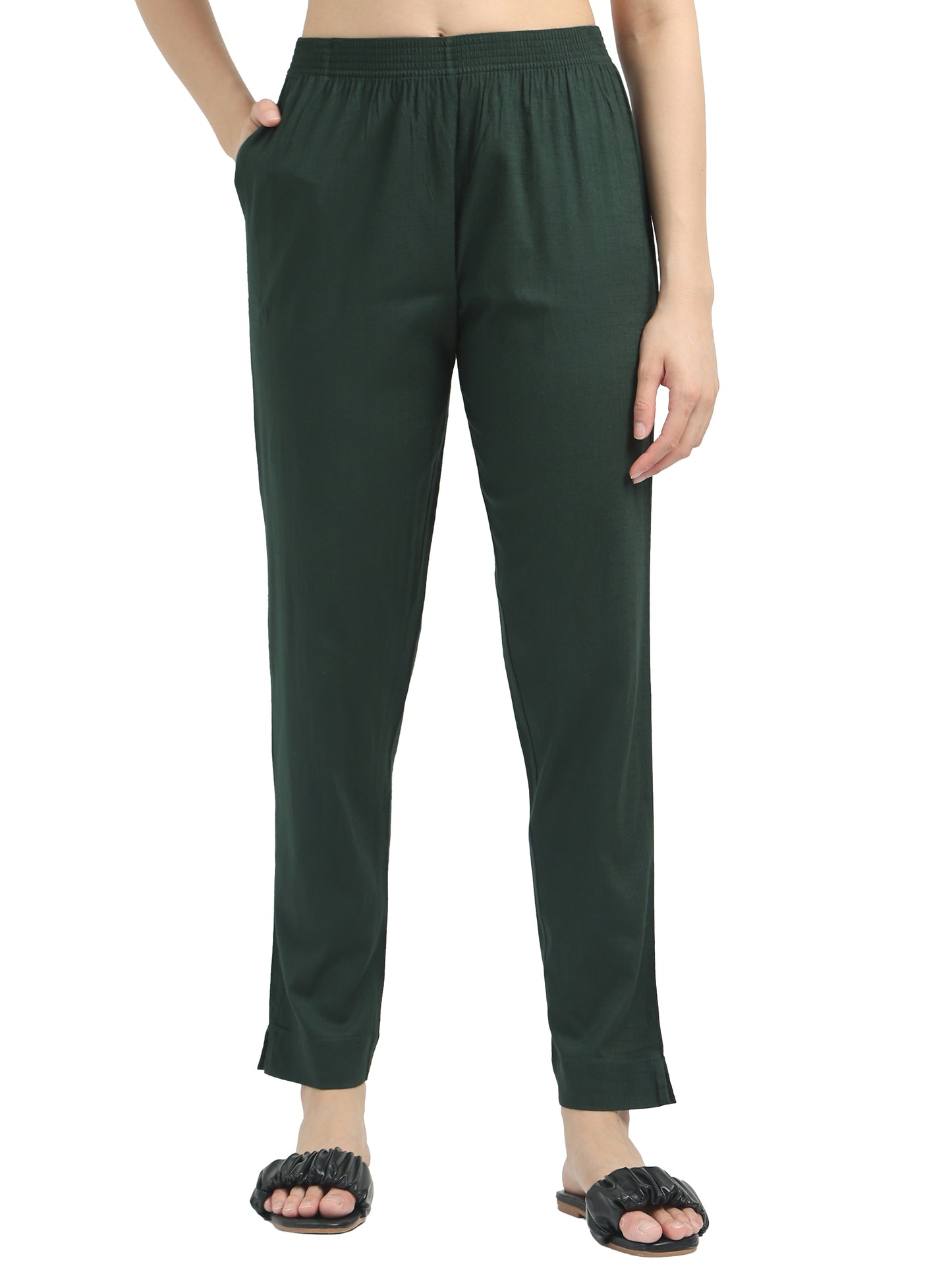 Everyday Stretch Pocket Pants - Moss Green