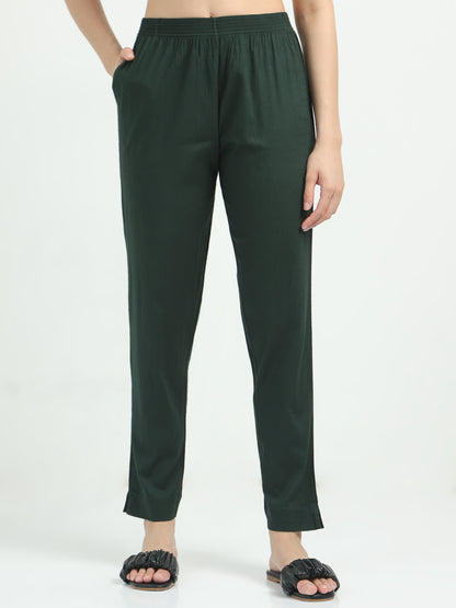 Everyday Stretch Pocket Pants - Moss Green