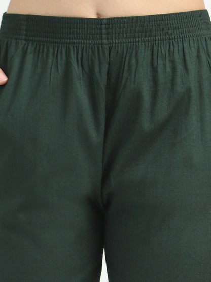 Everyday Stretch Pocket Pants - Moss Green