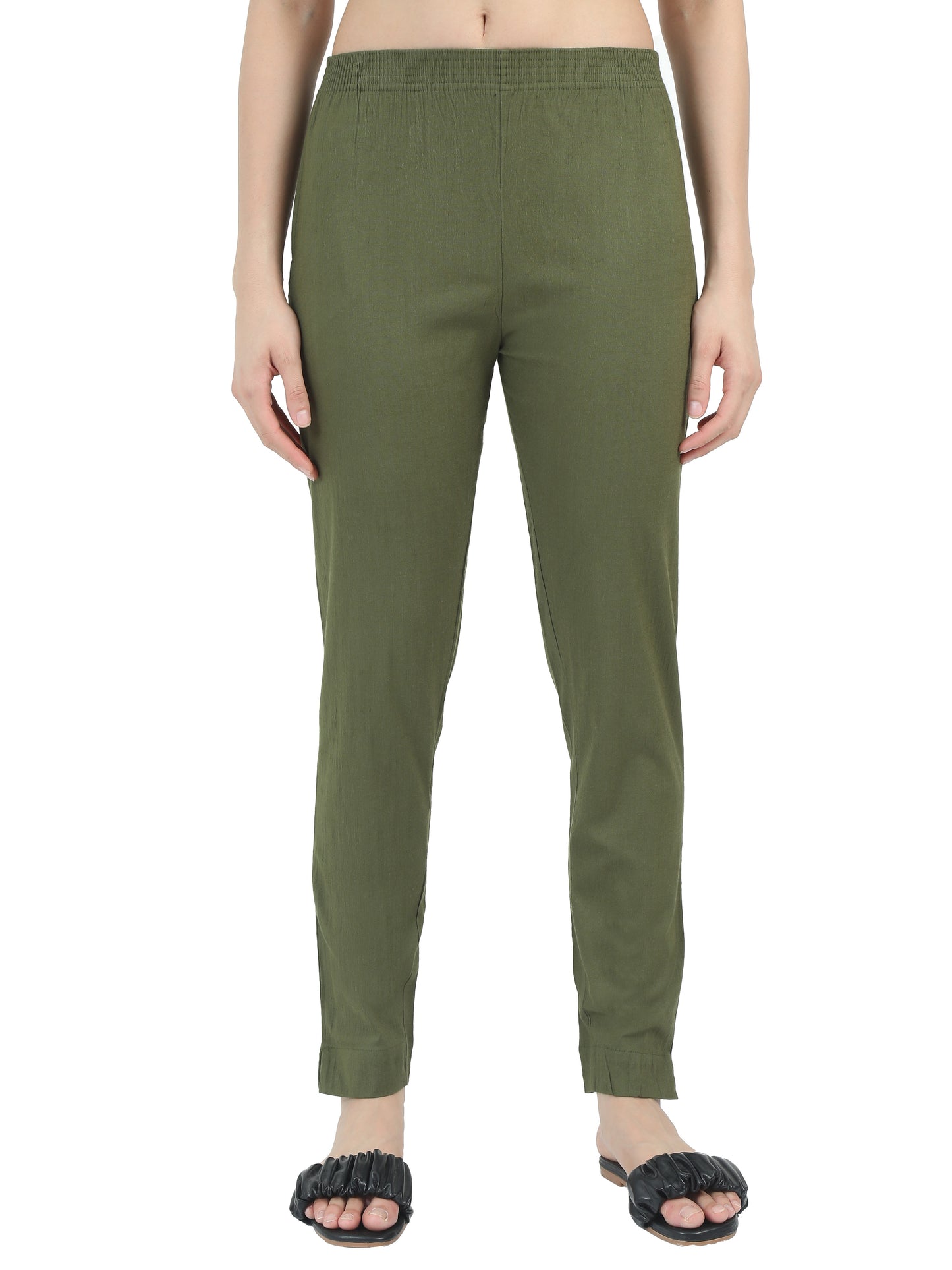 Everyday Stretch Pocket Pants - Olive Green