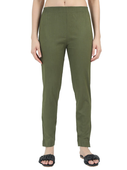 Everyday Stretch Pocket Pants - Olive Green