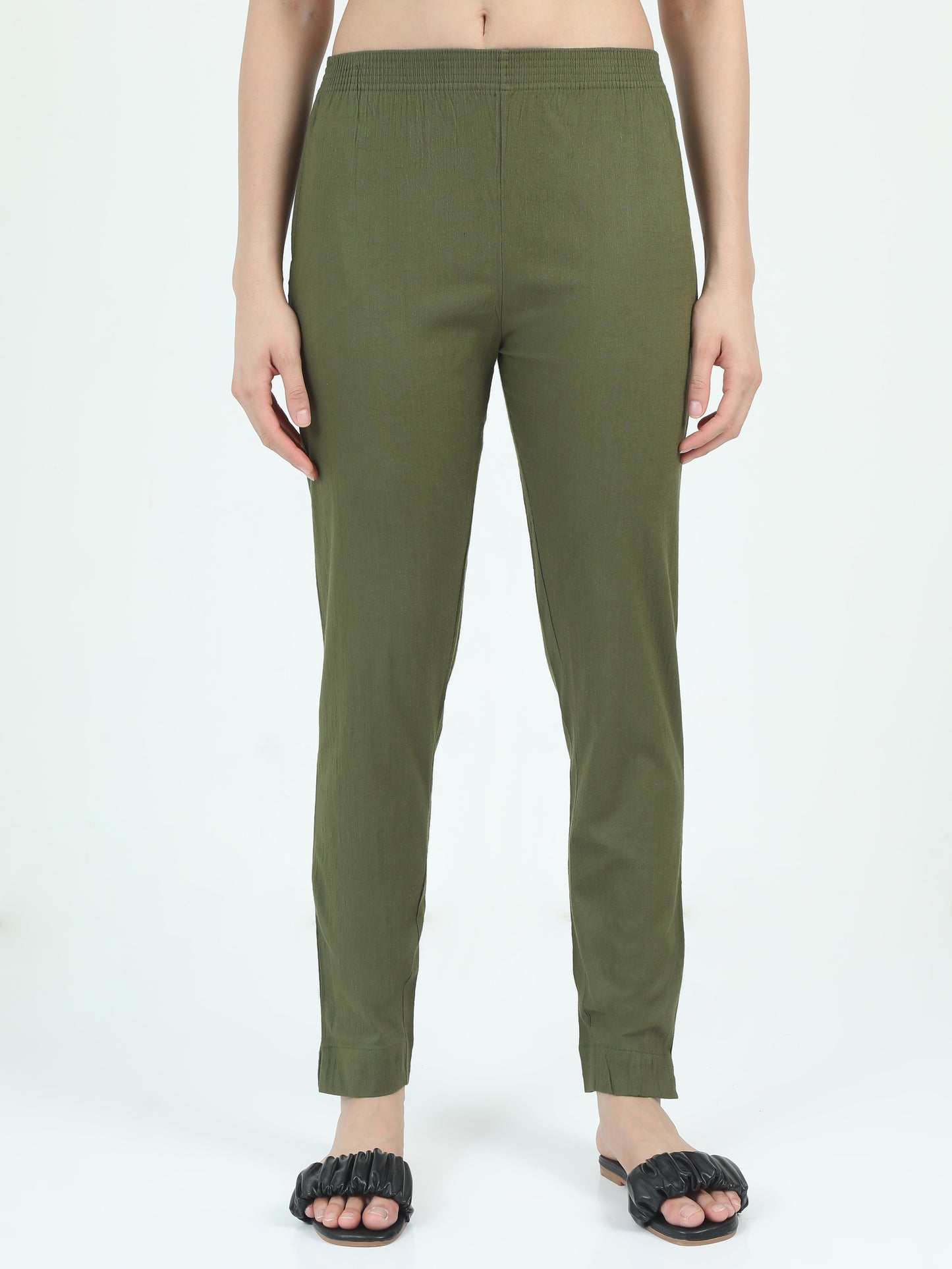 Everyday Stretch Pocket Pants - Olive Green