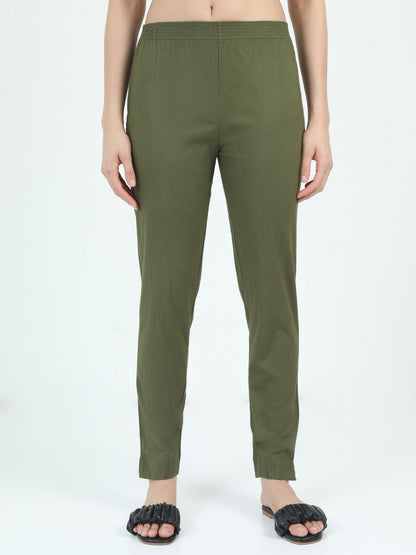 Everyday Stretch Pocket Pants - Olive Green