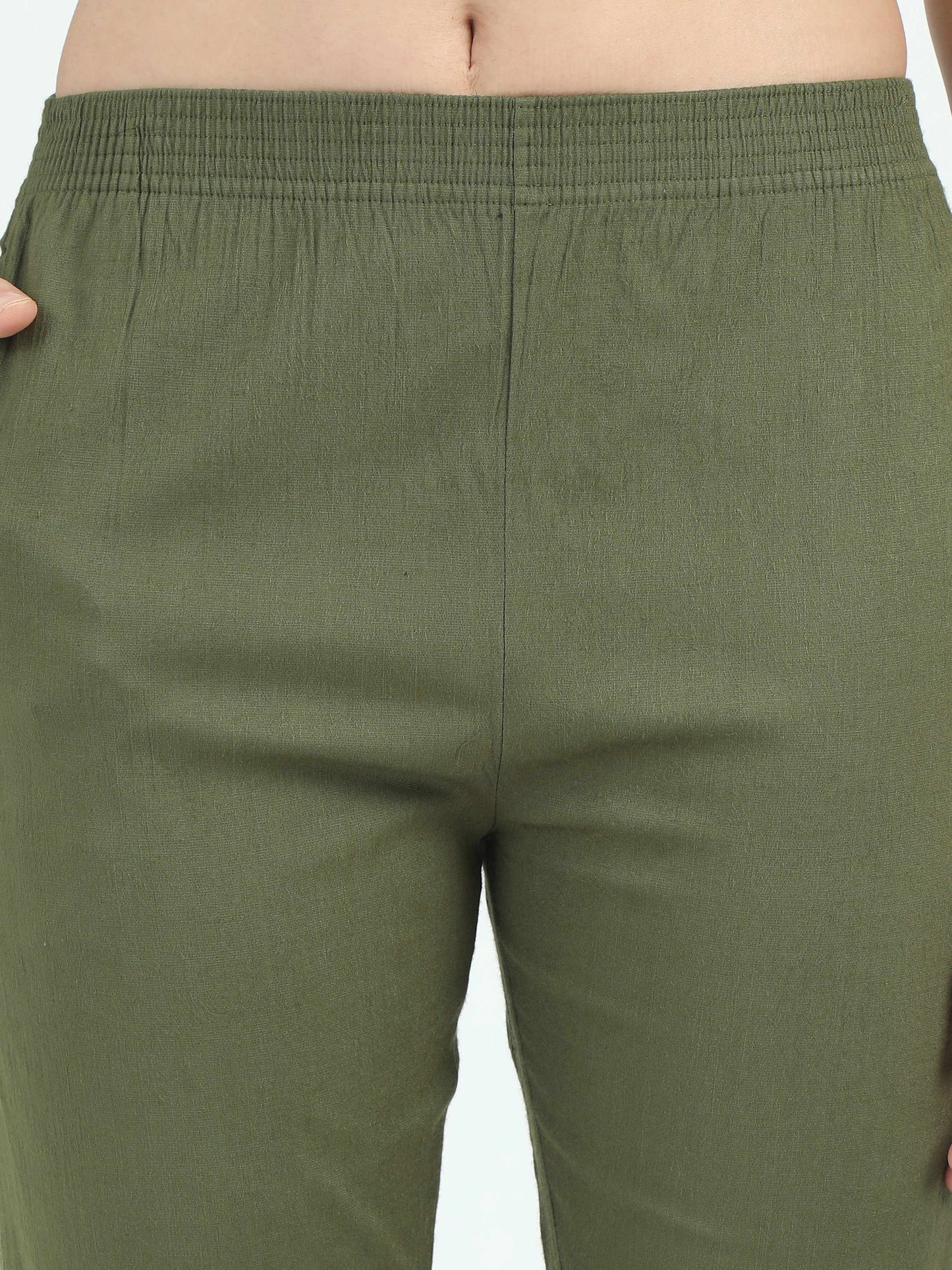 Everyday Stretch Pocket Pants - Olive Green