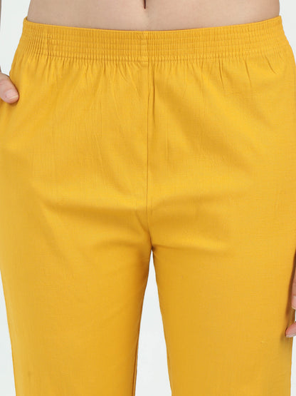Everyday Stretch Pocket Pants - Mustard