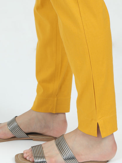 Everyday Stretch Pocket Pants - Mustard