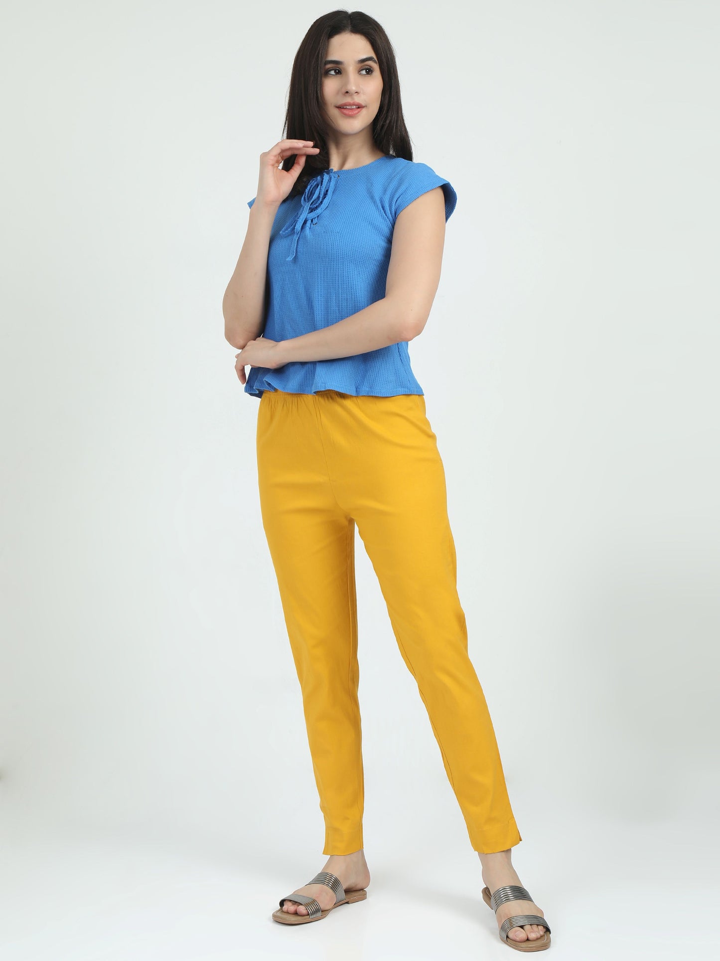 Everyday Stretch Pocket Pants - Mustard