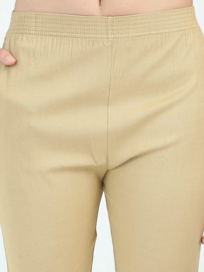 Everyday Stretch Pocket Pants - Sand Yellow