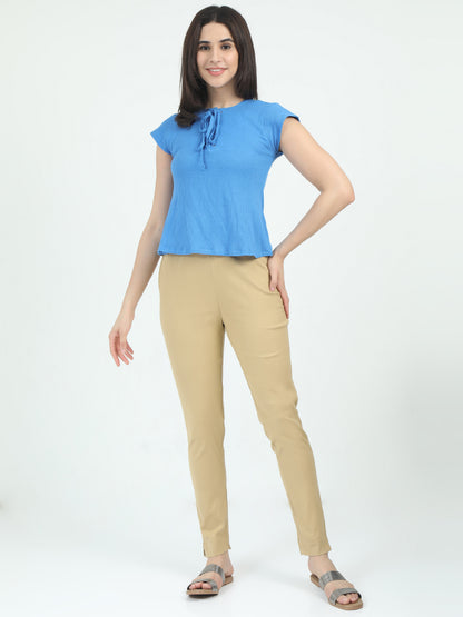 Everyday Stretch Pocket Pants - Sand Yellow