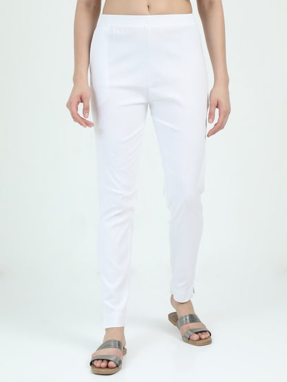 Everyday Stretch Pocket Pants - White