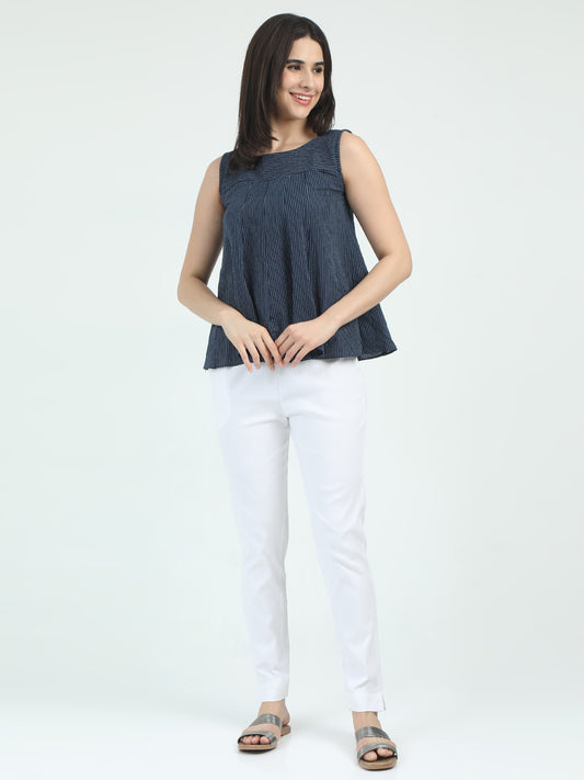 Everyday Stretch Pocket Pants - White