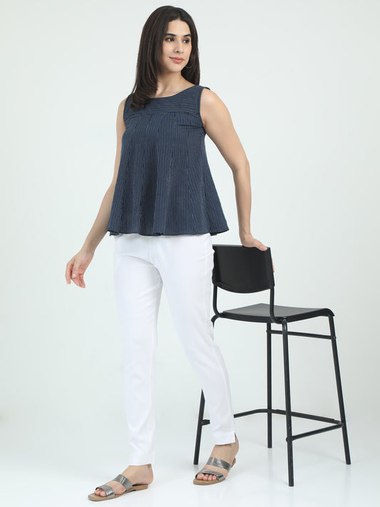 Everyday Stretch Pocket Pants - White