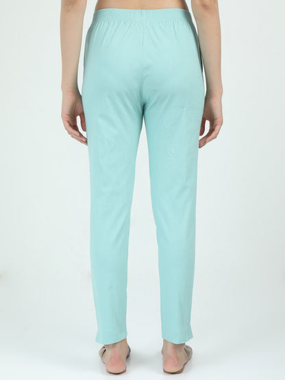 Everyday Stretch Pocket Pants - Pastel Blue