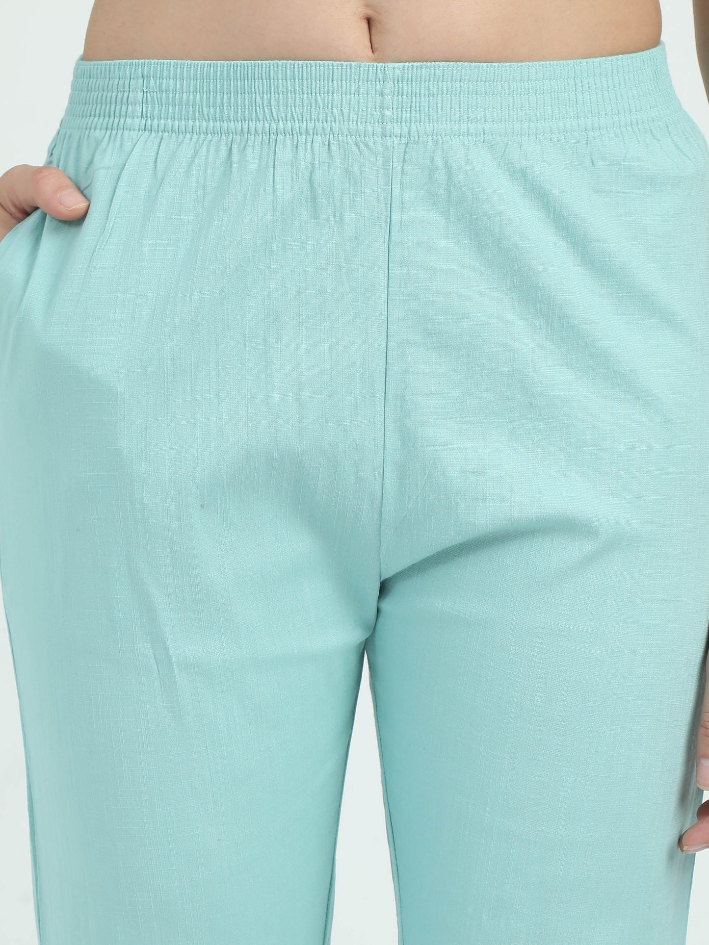Everyday Stretch Pocket Pants - Pastel Blue