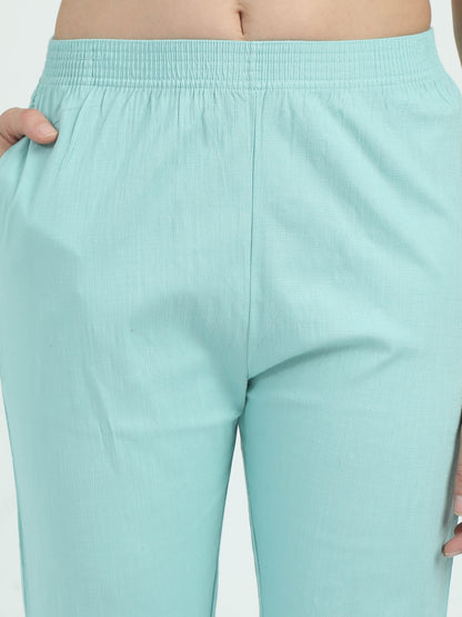 Everyday Stretch Pocket Pants - Pastel Blue