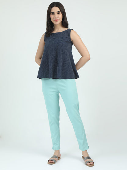Everyday Stretch Pocket Pants - Pastel Blue